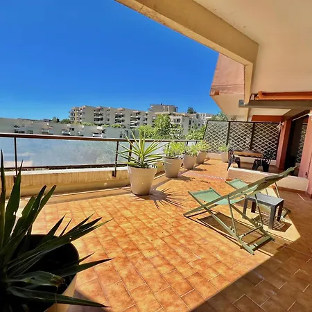 Apartment Riviera - Terrasse De Fabron - Swimming Pool - Sea View 4*